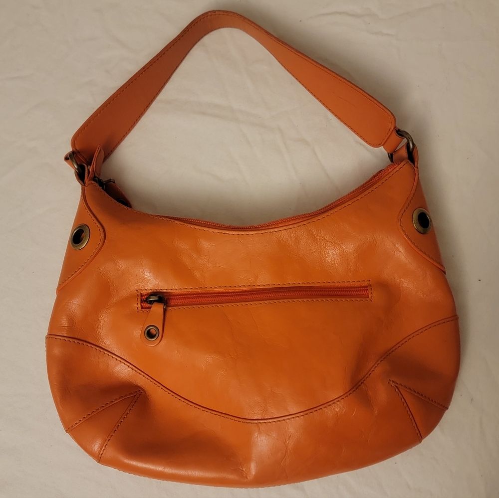 Orange Danier Leather Bag